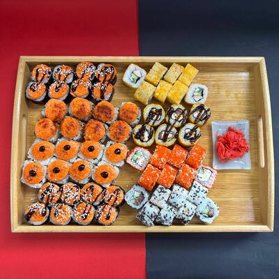 Набор Мега Микс 64шт в Суши топ по цене 2620 ₽