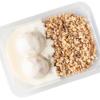 Митболы из курицы с гречей и сливочным маслом в ВЛАВАШЕ по цене 350 ₽