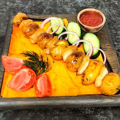 Курдюк с картофелем на мангале в Чайхана экспресс по цене 325 ₽