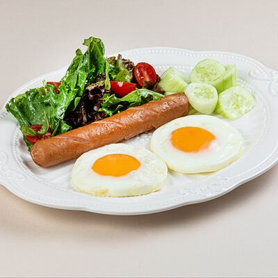 Яичница с куриными сосисками в Мармарис по цене 2235 ₸