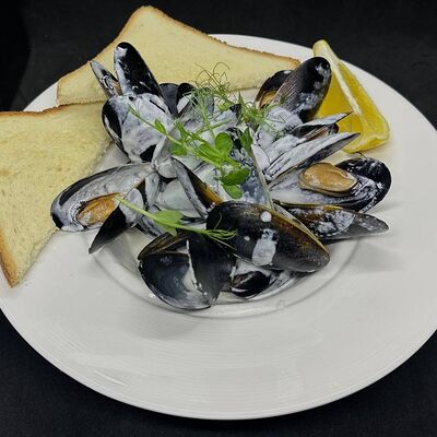 Мидии в сливочном соусе в Кафе сон у моря по цене 800 ₽