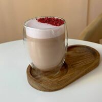 Малиновый латте в The trish