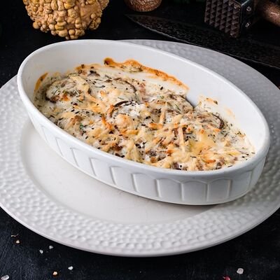 Запечённые шампиньоны с ветчиной в ШКВАРКИ по цене 15 р.