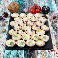 Ассорти тарталеток с рыбными муссами в All Canape