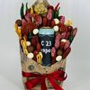 Конвертик на 23 февраля с безалкогольным пивом, колбасой и сыромв Дарите красиво по цене 5499