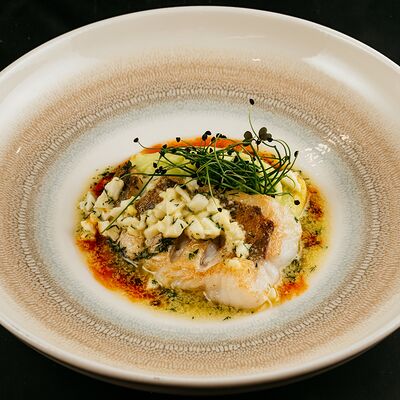 Стейк из судака в Горки парк по цене 780 ₽