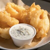 Кольца кальмара в кляре в Come in pub