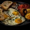Яичница с грибным чизом и овощами гриль в КоФеМан по цене 630