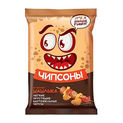 Чипсоны со вкусом шашлыка в О, Пончики по цене 55 ₽