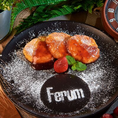 Сырники домашние со сгущенным молоком в Рестобар Ферум по цене 190