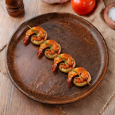 Шашлычок из тигровых креветок в Берлога по цене 870 ₽