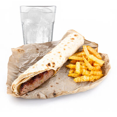 Люля-кебаб в лаваше + фри + напиток на выбор 0,5 в Istanbul по цене 3900 ₸