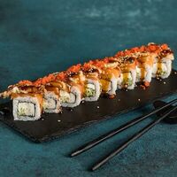 Ролл с жареным угрём в Чайхана 64