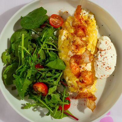 Скрембл с креветкамив Binz по цене 510 ₽