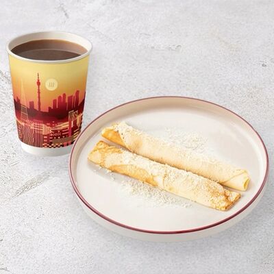 Блины с сыром и ветчиной и напиток в Шоколадница по цене 720 ₽