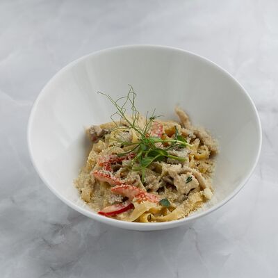 Паста курица, бекон, базилик в Паста-бар Хорошие руки по цене 690 ₽