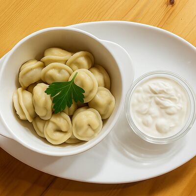 Пельмени со сметаной домашние в Пицца & Суши baba Napoli по цене 779 ₽