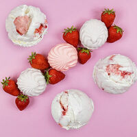 Мороженое СтроберриКрим со вкусом клубники и зефиром в Vibecream мороженое