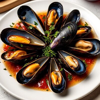 Мидии в соусе в Ракушка по цене 930 ₽
