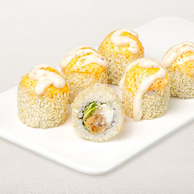 Ролл Запеченный с лососем терияки в Суши wok по цене 359 ₽