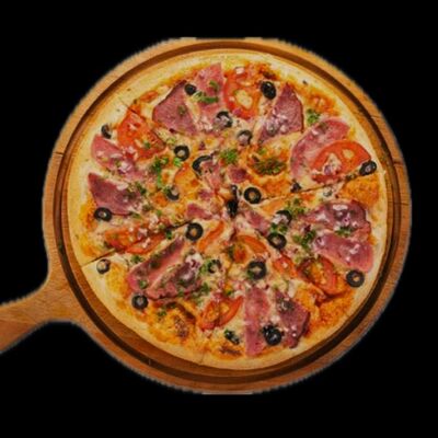 Пицца Европейская на тонком тесте в Леон по цене 650 ₽