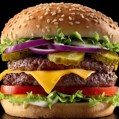 Бургер Weekend с двумя котлетами в Шаурма и хот-доги G.Grill по цене 999 ₽
