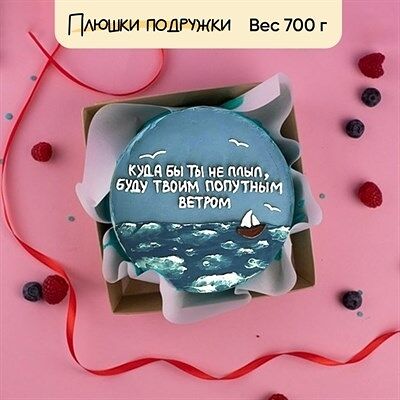 Бенто-торт Куда бы ты ни плыл в Плюшки подружки по цене 1925 ₽