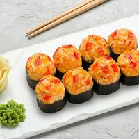 Запеченный ролл острый с крабом в Суши Сет