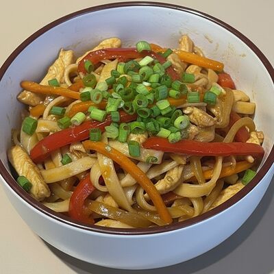 Удон с курицей в Mornis Корейская кухня по цене 630 ₽