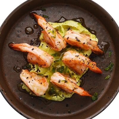 Креветки и мусс Авокадо в Cheese Knock по цене 870 ₽