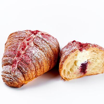 Круассан с малиной и сливочным кремом в Кофеин по цене 299