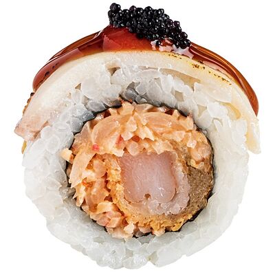 Ролл с опаленной рыбой и пикантным соусом в GODZILLA по цене 11 р.