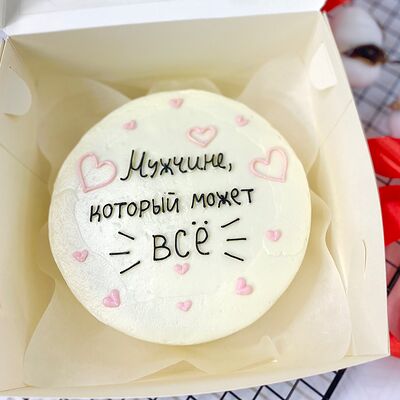 Бенто-торт Мужчина, который может всё в Кондитерский дом Медовый по цене 1845 ₽