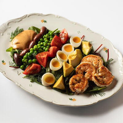 Салат Ava с креветками и соусом из тунца в Ava bistro по цене 1180 ₽