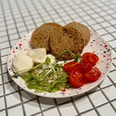 Панкейки веганские (вегетарианские) из красной чечевицы в Смузи-маркет Зелёнка по цене 390 ₽