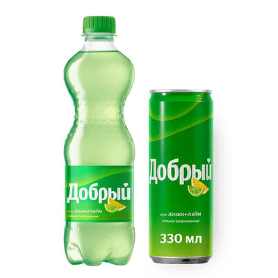 Добрый лимон-лайм 0,33 ж/б в NinjaFood по цене 99 ₽