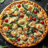 Пицца Цезарь с креветкой в Rolland