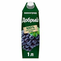 Добрый Сок Виноград, нектар 1 л в Sushiman