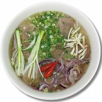 Суп с рисовой лапшой Фо в Pho Bo Ханой