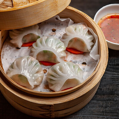 Димсамы с креветкой в Double Duck по цене 1350 ₽