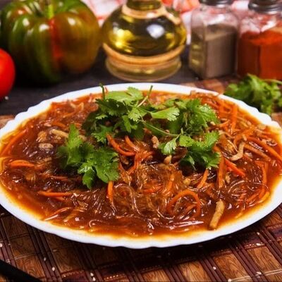 №61 Фунчёза-стеклянная лапша со свининой и овощами в Китайка 77 как на Дальнем Востоке по цене 770 ₽