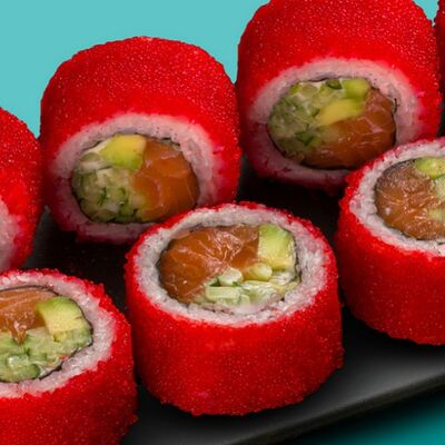 Калифорния с лососем в О! Суши по цене 1310 ₽