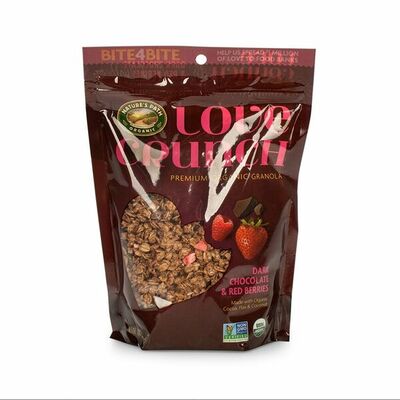 Мюсли запеченные Love с темным шоколадом и красными ягодами, Natures path в Азбука Вкуса Экспресс Меню по цене 560 ₽