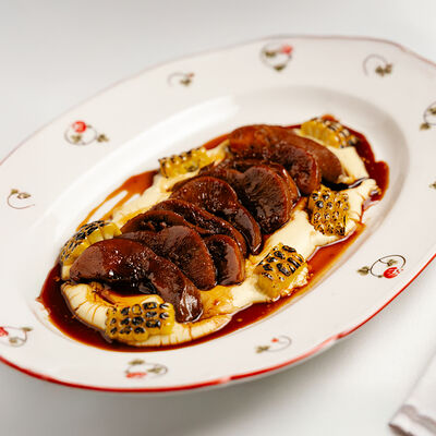 Язычки ягненка с полентой и кукурузой в Воронеж по цене 1950 ₽