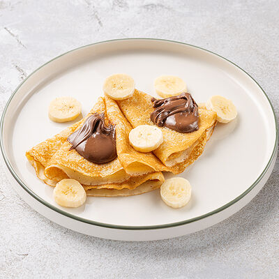 Блинчики с бананом и пастой Nutella в Шоколадница по цене 460 ₽