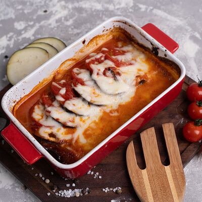 Баклажаны и цукини запечённые с моцареллой в Импасто по цене 720 ₽