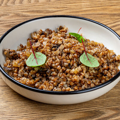 Гречка с белыми грибами и трюфелем в Лисичкино Чехова по цене 200 ₽