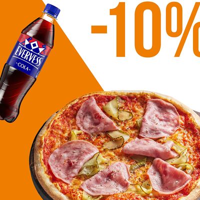 Пицца Каприччио и Evervess кола в Перчини по цене 920 ₽