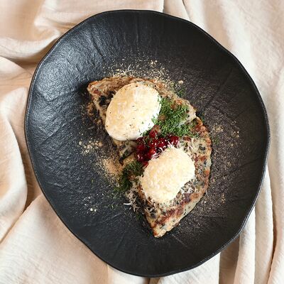 Блинчики Грибной припек, сметана и укроп в KOKK по цене 590 ₽