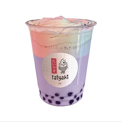 Milk tea Таро с тапиокой и крем-чизом в Taiyaki по цене 339 ₽